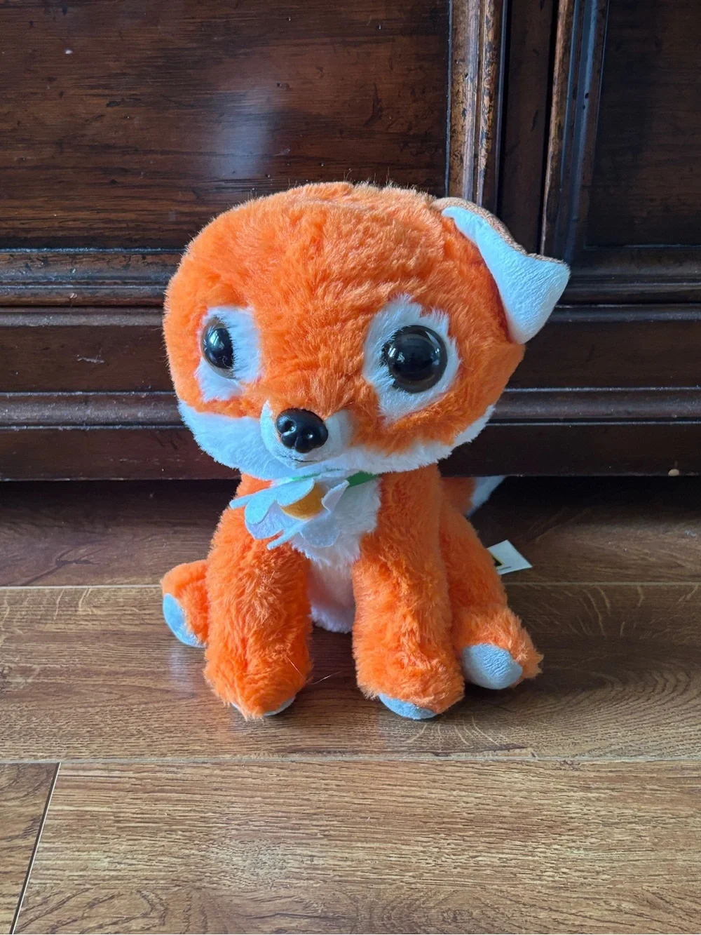 Plush Orange Fox Stuffed Animal - Soft Cuddly Kids Toy